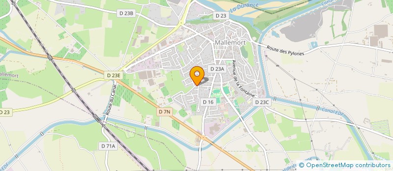 localisation de l'entreprise ASS GYMNASTIQUE VOLONTAIRE MALLEMORT  MALLEMORT