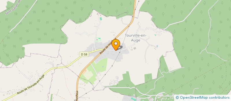 localisation de l'entreprise ASS GYMNASTIQUE VOLONTAIRE TOUQUAISE  TOURVILLE-EN-AUGE