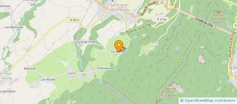 localisation de l'entreprise ASS GYMNIQUE DE ST JEAN DE CHEVELU  SAINT-JEAN-DE-CHEVELU