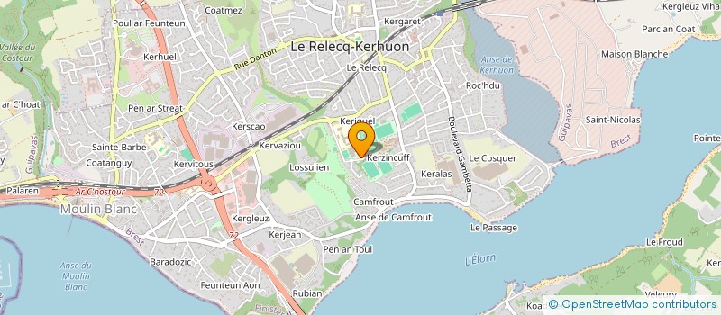 localisation de l'entreprise ASS GYMNIQUE LES KERHORRES à LE RELECQ-KERHUON