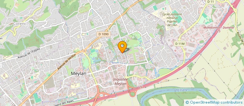 localisation de l'entreprise ASS GYNECOL OBSTETR POUR RECHER ET FORMA à MEYLAN