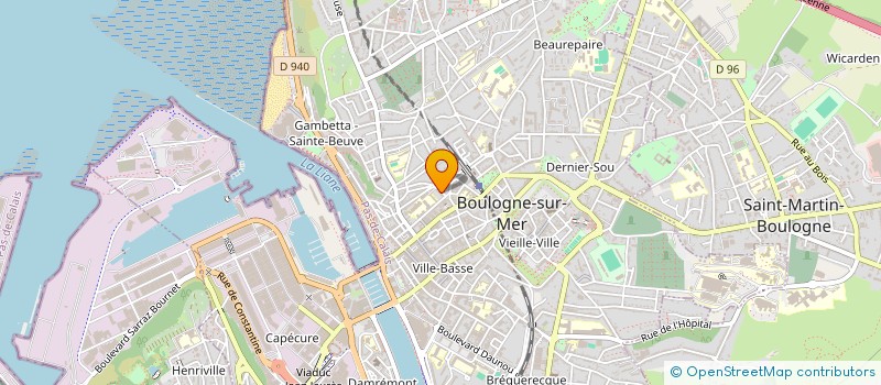 localisation de l'entreprise ASS GYNOPALE  BOULOGNE-SUR-MER