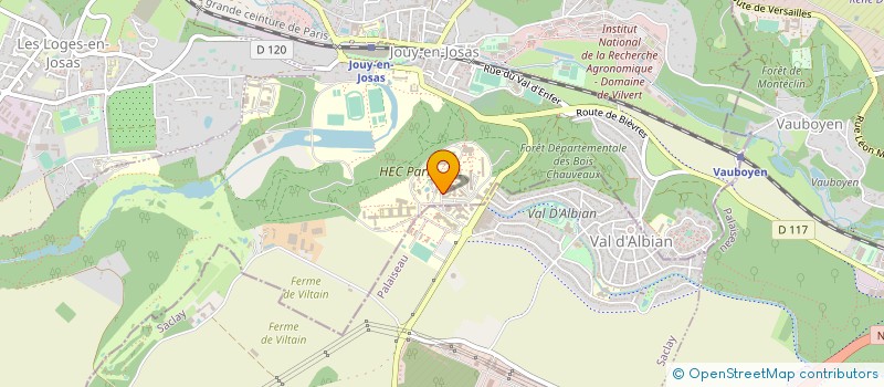 localisation de l'entreprise ASS H E C COMPTA CLUB  JOUY-EN-JOSAS