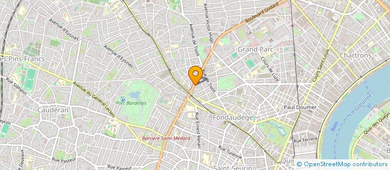localisation de l'entreprise ASS HABILITEE JEUNES SAPEUR POMPIERS GIRONDE à BORDEAUX