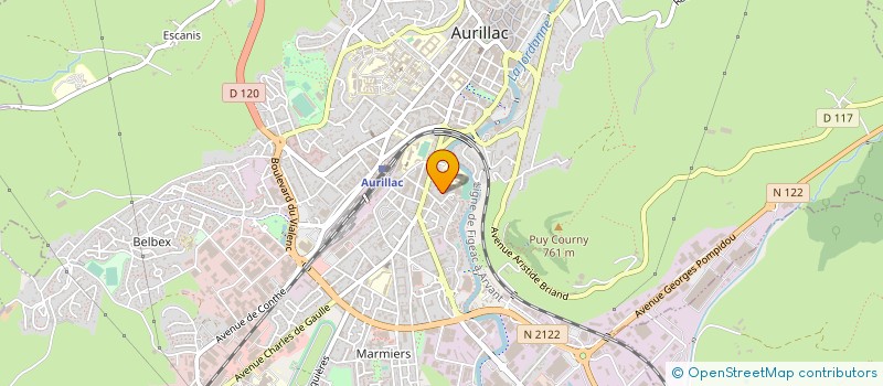 localisation de l'entreprise ASS HABITANTS RESIDENCE LES TUILERIES à AURILLAC
