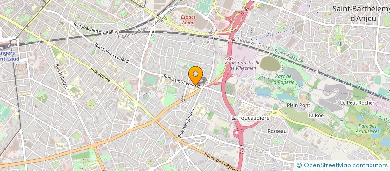 localisation de l'entreprise ASS HABITANTS ST LEONARD JUSTICE MADELEI à ANGERS