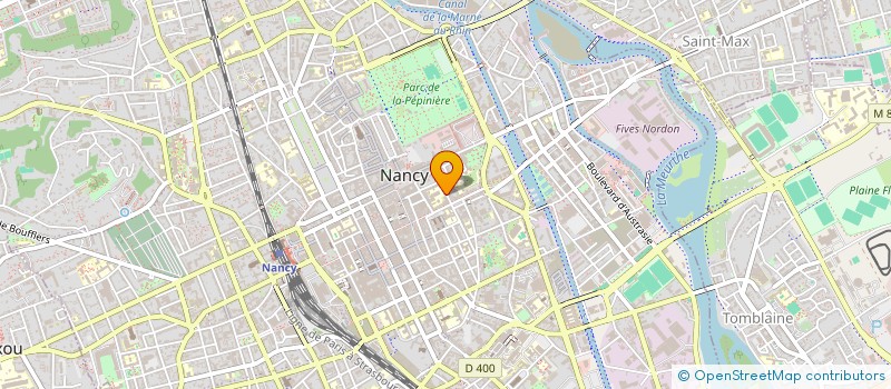 localisation de l'entreprise ASS HABITAT ET HUMANISME LORRAINE  NANCY