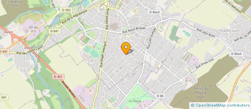 localisation de l'entreprise ASS HABITAT ET INSERTION à BRUAY-LA-BUISSIERE