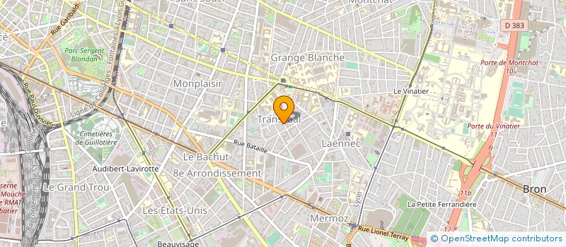 localisation de l'entreprise ASS HABITAT FORMATION SOCIAL LYONNAIS  LYON