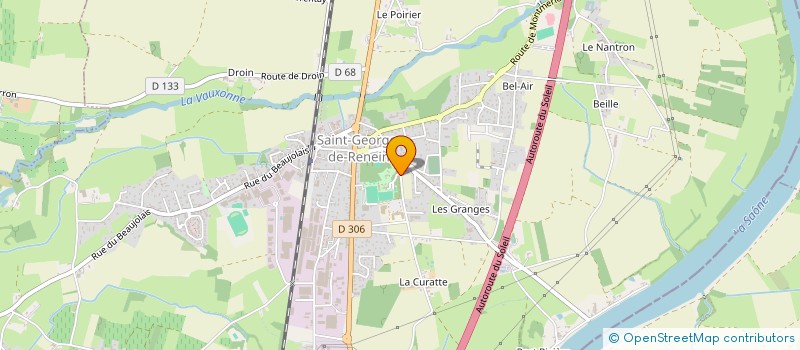 localisation de l'entreprise ASS HALTE GARDERIE LA TURBULETTE  SAINT-GEORGES-DE-RENEINS