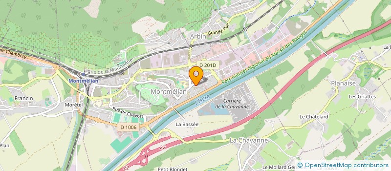 localisation de l'entreprise ASS HALTE GARDERIE LE PETIT POUCET à MONTMELIAN