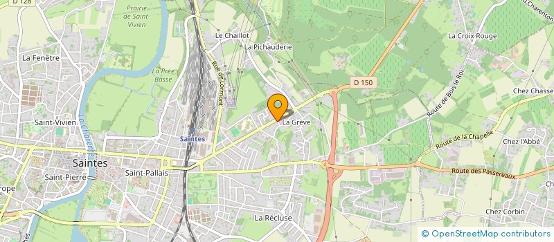 localisation de l'entreprise ASS HALTE GARDERIE TOME POUCE à SAINTES