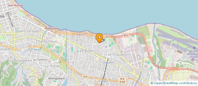 localisation de l'entreprise ASS HAND BALL CLUB DE LA BRETAGNE  SAINT-DENIS