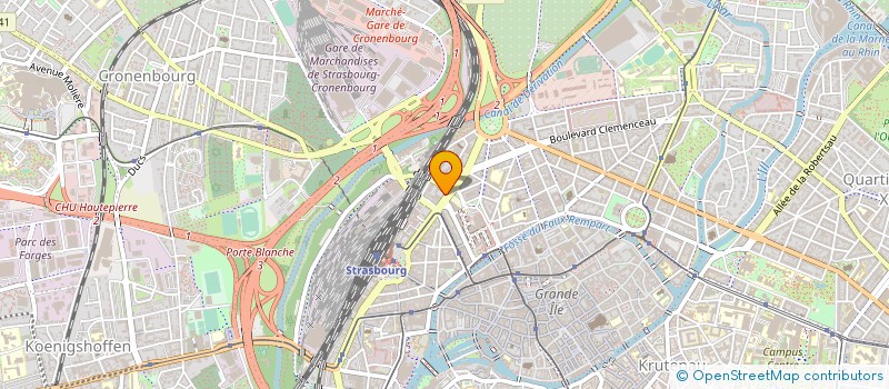 localisation de l'entreprise ASS HANDI PASS à STRASBOURG