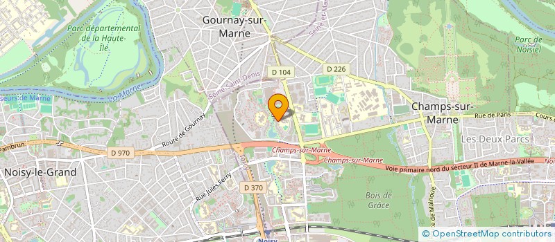 localisation de l'entreprise ASS HANDICAP COMMUNICATION ET CONSEIL  CHAMPS-SUR-MARNE