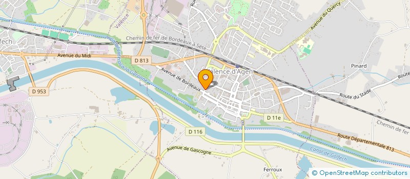 localisation de l'entreprise ASS HANDICAPES RIVES VALENCIENNES à VALENCE