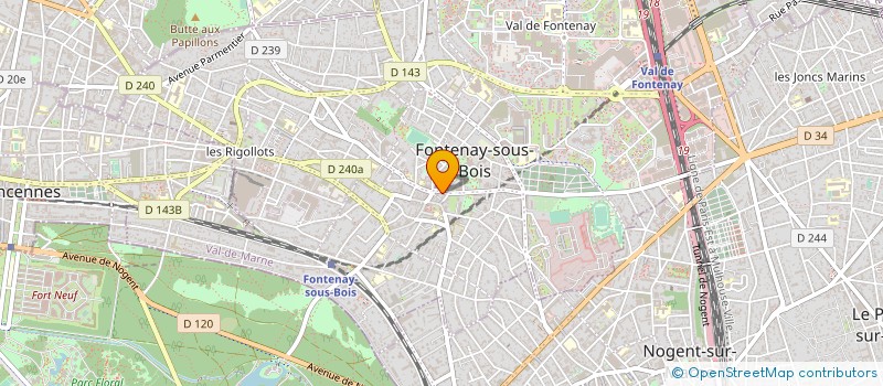 localisation de l'entreprise ASS HANDICAPES VISUELS FONTENAY FRANCIL à FONTENAY-SOUS-BOIS