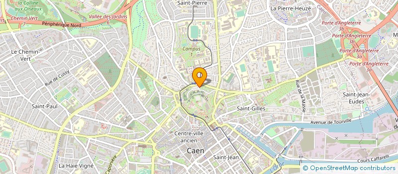 localisation de l'entreprise ASS HANDIUNI à CAEN