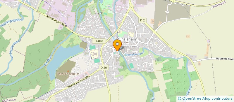localisation de l'entreprise ASS HARDT VIDEO à ENSISHEIM