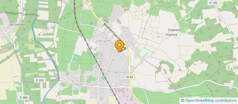 localisation de l'entreprise ASS HARMONIE DE VARRAINS CHACE  VARRAINS
