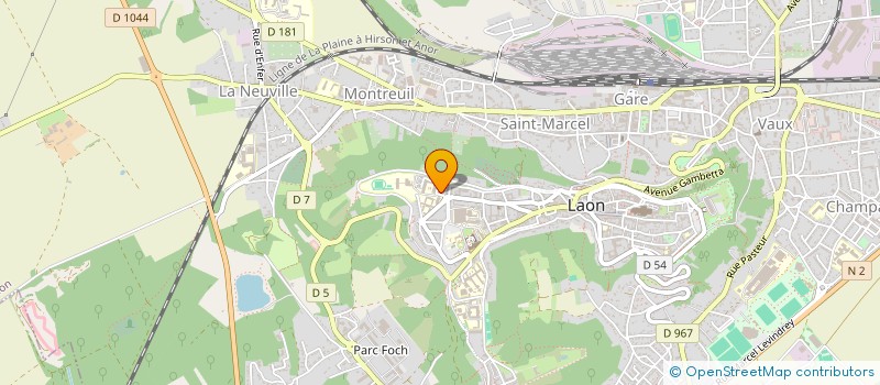 localisation de l'entreprise ASS HARMONIE ENFANTS VIE SANTE ETUDES à LAON