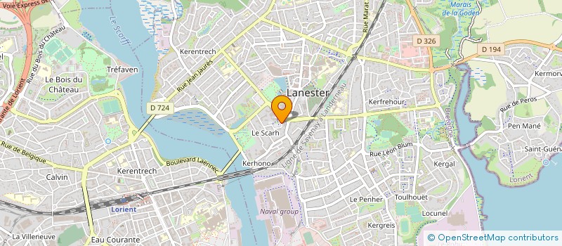 localisation de l'entreprise ASS HARMONIE MUNICIPALE DE LANESTER  LANESTER