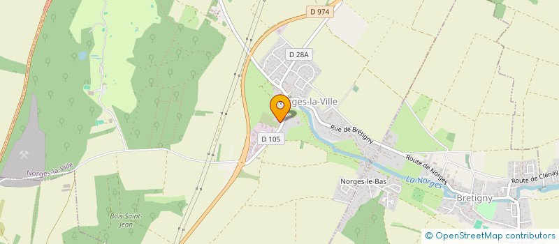localisation de l'entreprise ASS HATHA YOGA SADHANA à NORGES-LA-VILLE