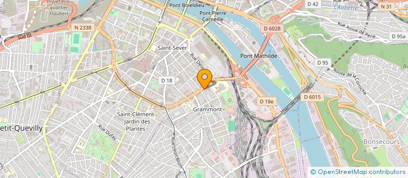 localisation de l'entreprise ASS HAUT NORMAND INDUSTRIES AGRO ALIMENT à ROUEN