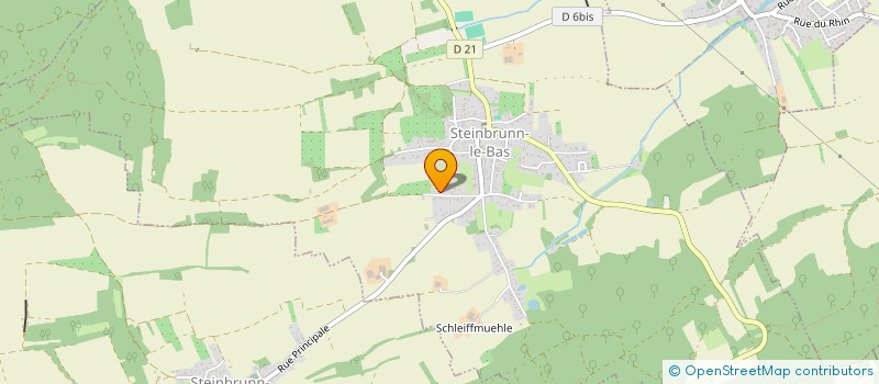 localisation de l'entreprise ASS HAUT-RHINOISE DES REEDUCATEURS DE D'EDUCATION NATIONALE  STEINBRUNN-LE-BAS