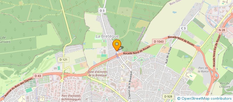 localisation de l'entreprise ASS HAUTE NORMANDIE LEGUMES à BOIS-GUILLAUME