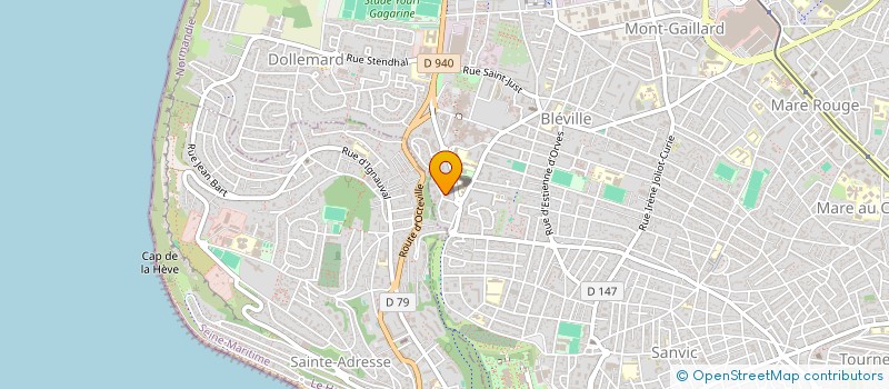 localisation de l'entreprise ASS HAVRE SPORTS ET LOISIRS  LE HAVRE