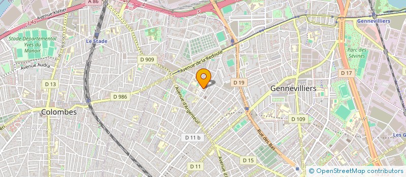 localisation de l'entreprise ASS HAYA MOUCHKA  ASNIERES-SUR-SEINE