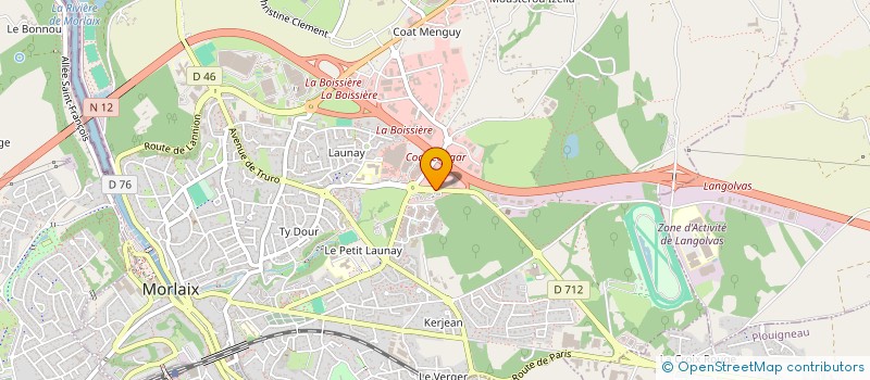 localisation de l'entreprise ASS HEBERG MINI FOYER DAPO  MORLAIX