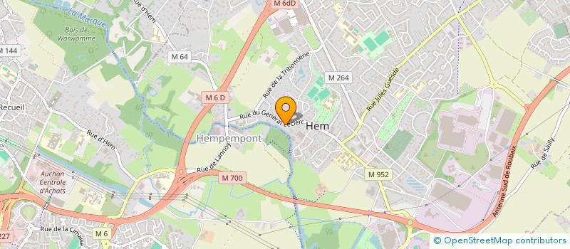 localisation de l'entreprise ASS HEM VILLE D'EUROPE à HEM
