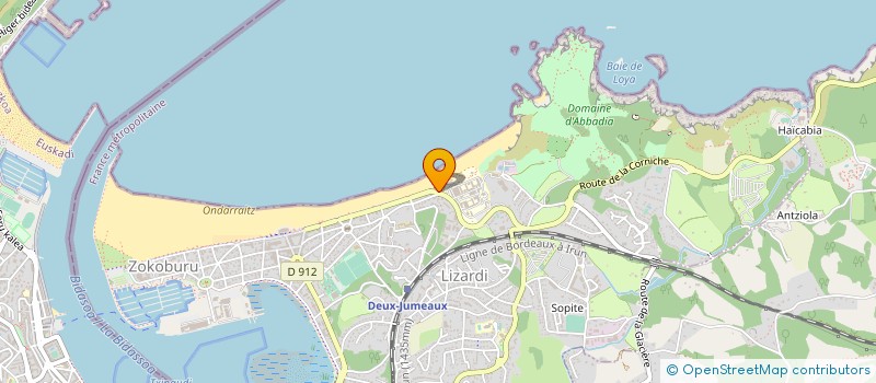 localisation de l'entreprise ASS HENDAYE BIDASSOA SURF CLUB à HENDAYE