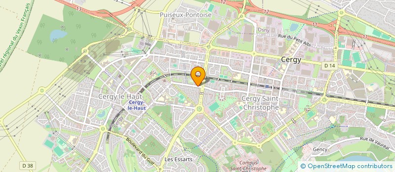 localisation de l'entreprise ASS HERON ATHLETIC CLUB CERGY LE HAUT  CERGY