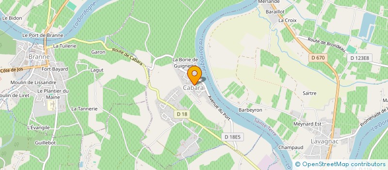 localisation de l'entreprise ASS HISTORIQUE DES PAYS DE BRANNE  CAMIAC-ET-SAINT-DENIS