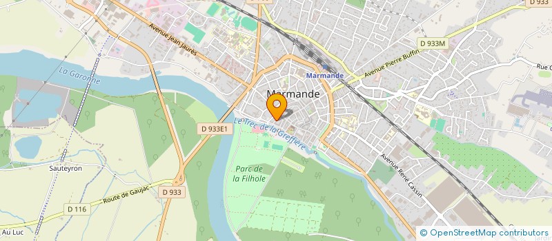 localisation de l'entreprise ASS HOME DES JEUNES à MARMANDE