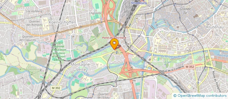 localisation de l'entreprise ASS HOME PROTESTANT à STRASBOURG