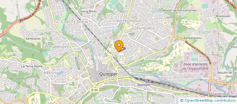 localisation de l'entreprise ASS HORIZONS NOUVEAUX à QUIMPER