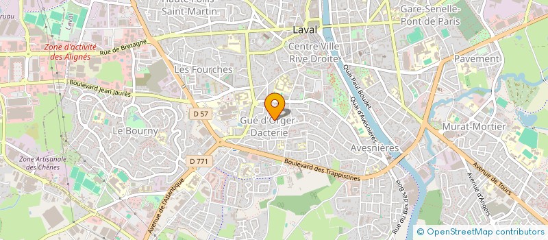 localisation de l'entreprise ASS HORUS à LAVAL