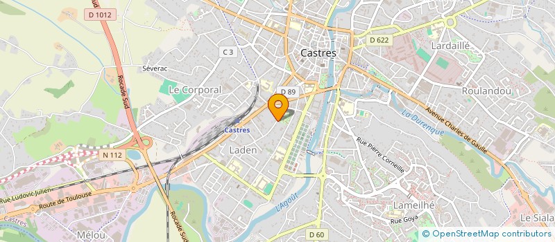 localisation de l'entreprise ASS  HOSPITALITE DIOCESAINE NOTRE DAME  CASTRES