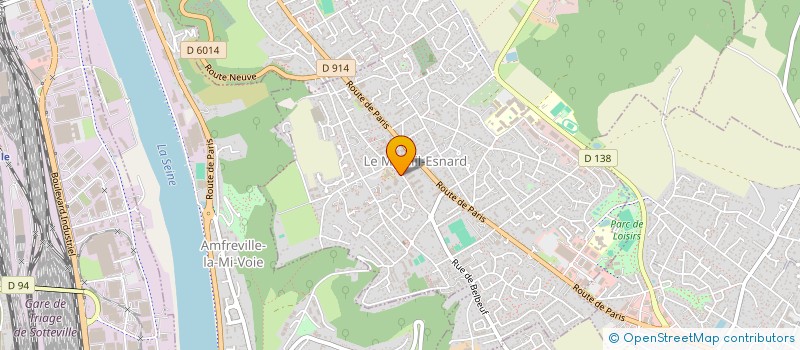 localisation de l'entreprise ASS HOT CLUB DE ROUEN  BONSECOURS