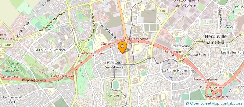 localisation de l'entreprise ASS HOTELIERE ET GASTRONOMIQUE CALVADOS à CAEN