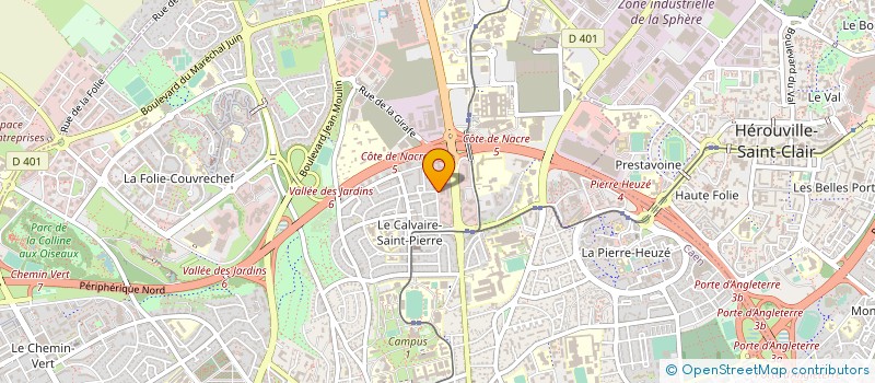 localisation de l'entreprise ASS HOTELIERES GASTRONOMIQUE DU CALVADOS à CAEN
