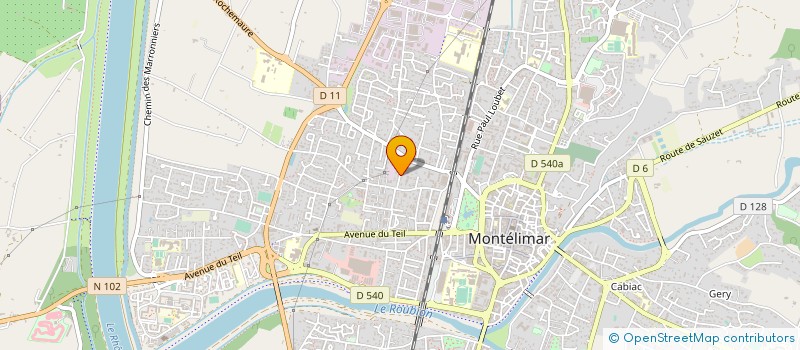 localisation de l'entreprise ASS HUACOS à MONTELIMAR