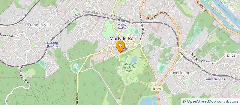 localisation de l'entreprise ASS. HUMANITAIRE COULEURS HIMALAYA  MARLY-LE-ROI