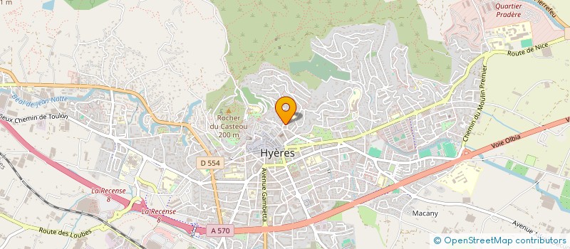 localisation de l'entreprise ASS HYERES-FORMATION à HYERES