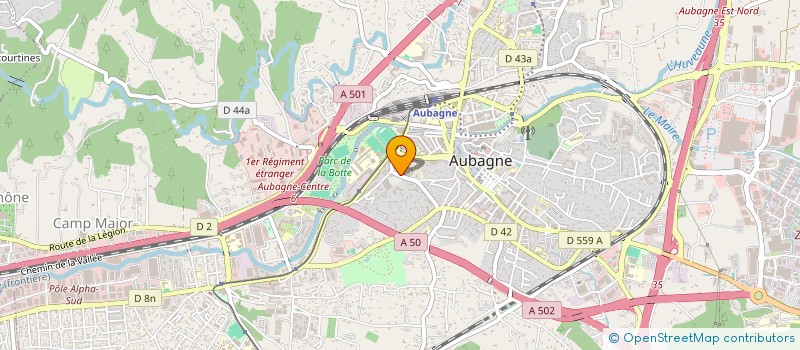 localisation de l'entreprise ASS HYGIENE DE VILLE A HOPITAL à AUBAGNE