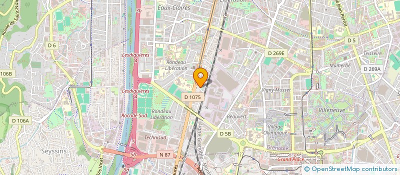 localisation de l'entreprise ASS HYPERCUIVRES  GRENOBLE